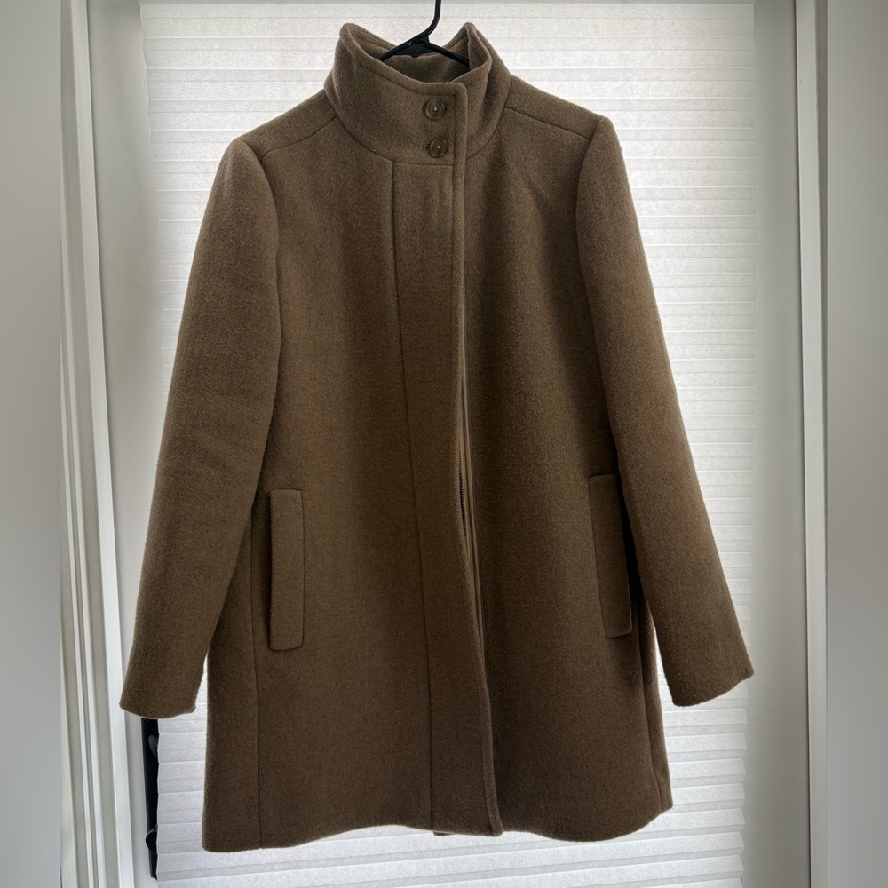 J. Crew Factory - City coat with button neck